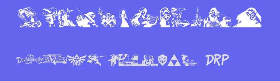 Legend Of Zelda TriFont by xstreamed.tv — Dingbats Font — thumbnail 3
