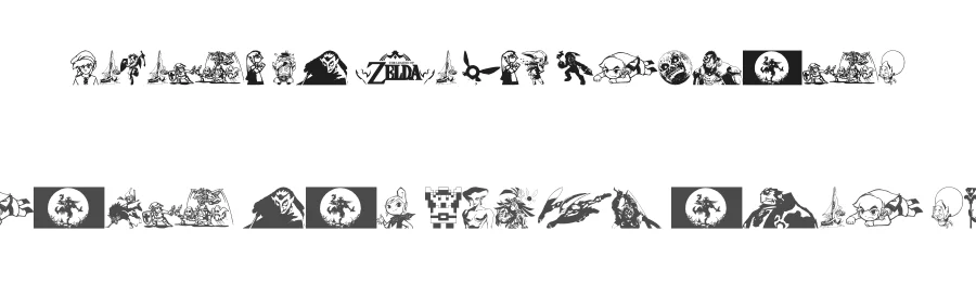 Legend Of Zelda TriFont by xstreamed.tv — Dingbats Font