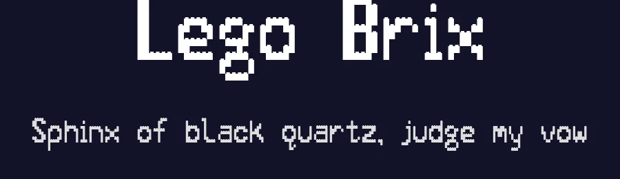 Lego Brix by SpideRaYsfoNtS — Display Font — thumbnail 2