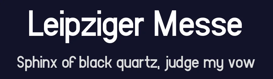Leipziger Messe by Chequered Ink — Sans Serif Font — thumbnail 2