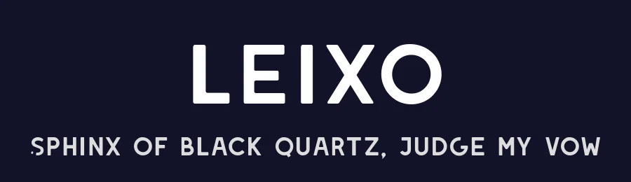 Leixo by Shaped Fonts — Sans Serif Font — thumbnail 2