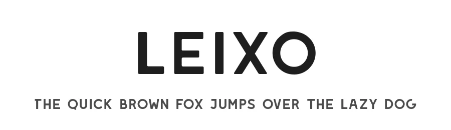 Leixo by Shaped Fonts — Sans Serif Font