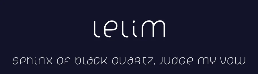Lelim by Stefan Motzigemba — Sans Serif Font — thumbnail 2