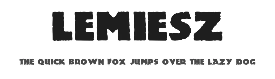 Lemiesz by David Rakowski — Decorative Font
