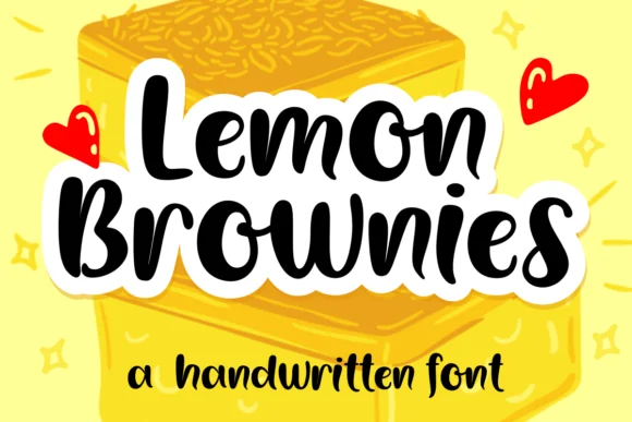 Lemon Brownies Font by Deedeetype — Script Handwritten Font