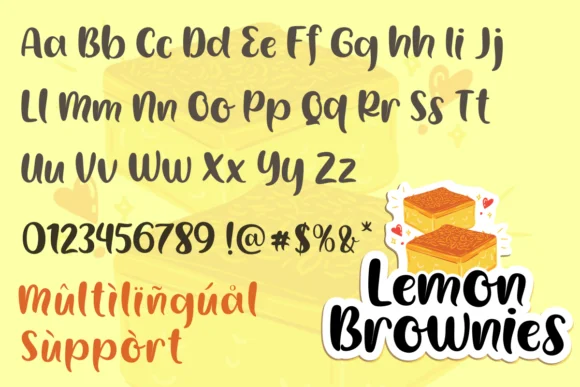 Lemon Brownies Font by Deedeetype — Script Handwritten Font — thumbnail 2