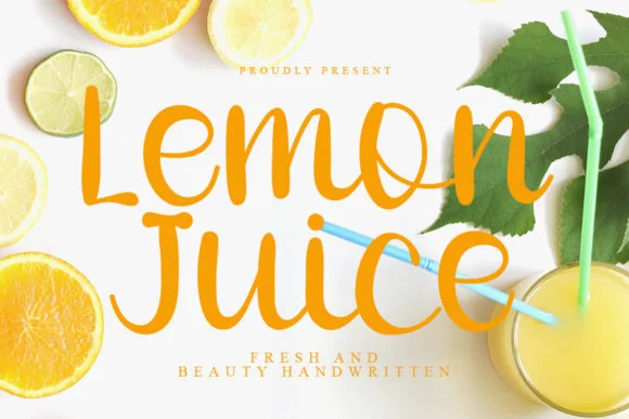 Lemon Juice Font by K_IN Studio by K_IN Studio — Script Handwritten Font