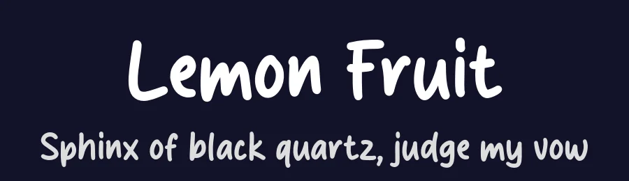 Lemon Fruit by MJType — Script Handwritten Font — thumbnail 2