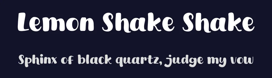 Lemon Shake Shake by Khurasan — Decorative Font — thumbnail 2