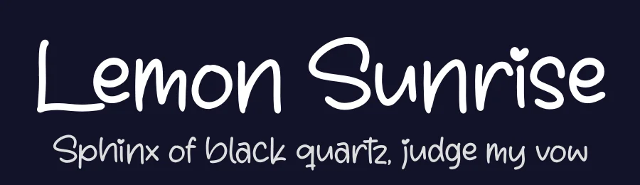 Lemon Sunrise by Perspectype Studio - Letterena.com — Script Handwritten Font — thumbnail 2