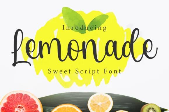 Lemonade Font by Guritatype by Guritatype — Script Handwritten Font