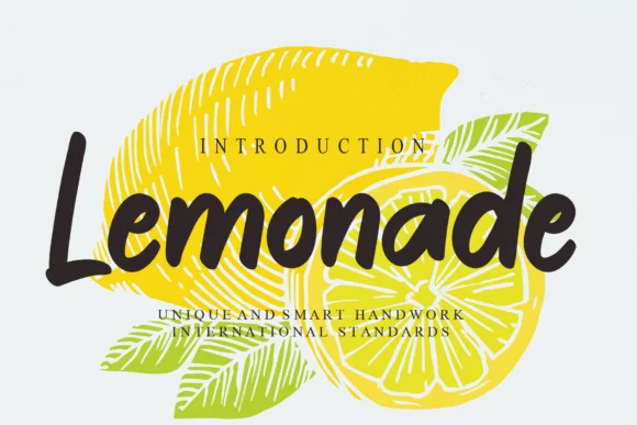 Lemonade Font by Misterletter.co by Misterletter.co — Script Handwritten Font