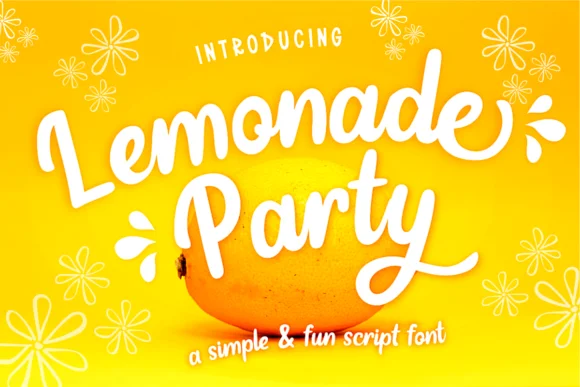 Lemonade Party Font by Deedeetype — Script Handwritten Font