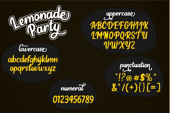 Lemonade Party Font by Deedeetype — Script Handwritten Font — thumbnail 2