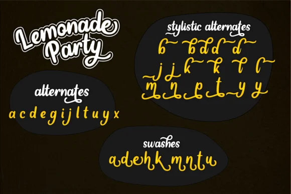 Lemonade Party Font by Deedeetype — Script Handwritten Font — thumbnail 3