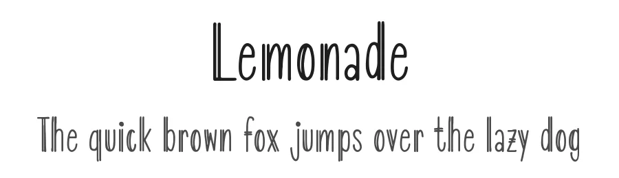 Lemonade by AquariiD — Decorative Font