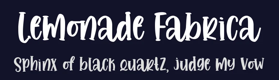 Lemonade Fabrica by Abo Daniel Studio — Decorative Font — thumbnail 2