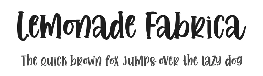 Lemonade Fabrica by Abo Daniel Studio — Decorative Font