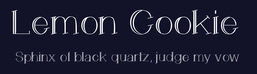 Lemon Cookie by Shara Weber — Decorative Font — thumbnail 2