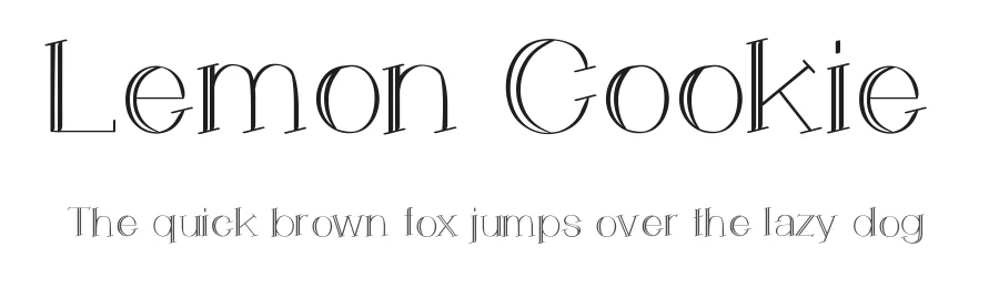 Lemon Cookie by Shara Weber — Decorative Font