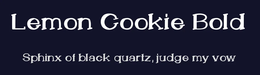 Lemon Cookie Bold by Shara Weber — Decorative Font — thumbnail 2