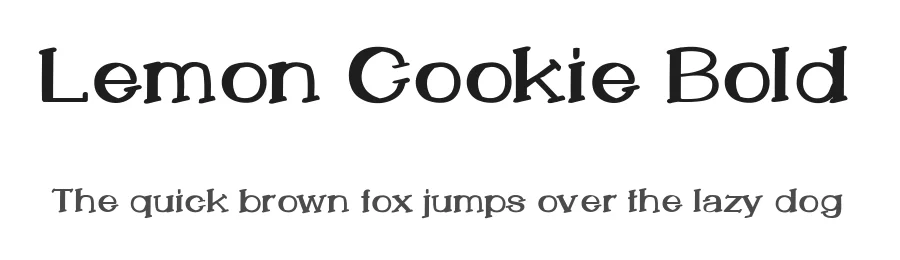 Lemon Cookie Bold