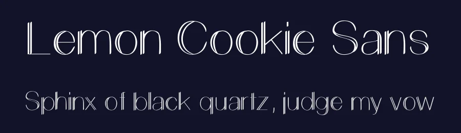 Lemon Cookie Sans by Shara Weber — Decorative Font — thumbnail 2
