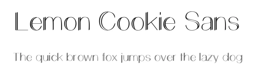 Lemon Cookie Sans by Shara Weber β Decorative Font