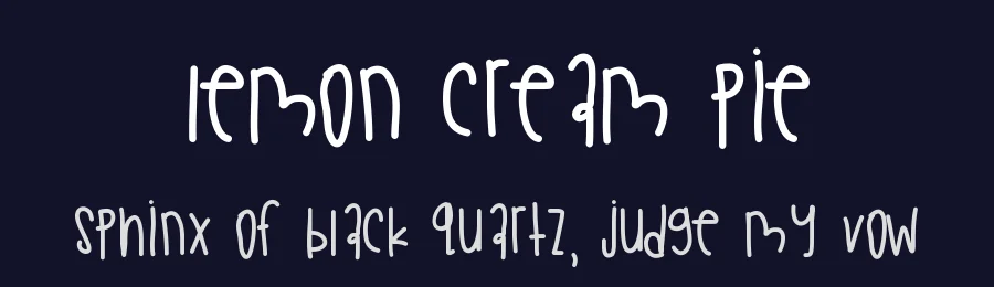 Lemon Cream Pie by Des Gomez — Script Handwritten Font — thumbnail 2