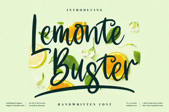 Lemonte Buster Font by Perspectype — Script Handwritten Font