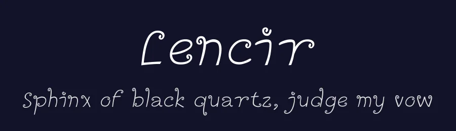 Lencir by Ardi Santoso — Decorative Font — thumbnail 2