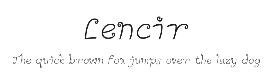 Lencir by Ardi Santoso — Decorative Font