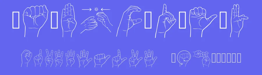Lengua De Senas Chilena Hef by Hefar Cantillana — Dingbats Font — thumbnail 3
