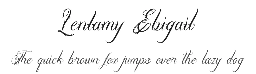 Lentamy Ebigail by Denustudios — Script Handwritten Font