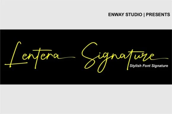 Lentera Signature Font by enway — Script Handwritten Font