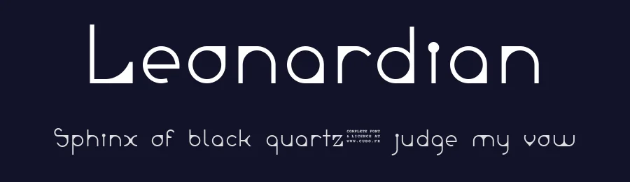 Leonardian by Cubo Fonts — Decorative Font — thumbnail 2