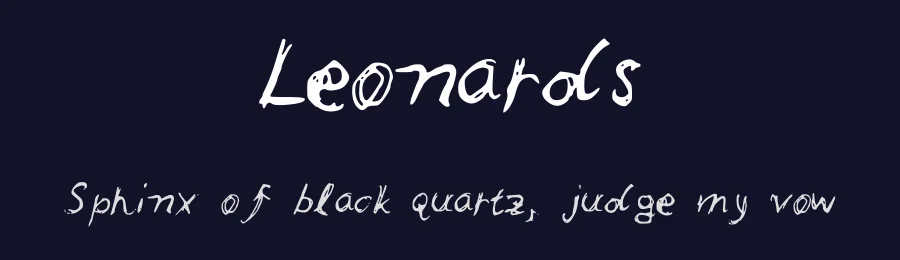 Leonards by Leonard Posavec - LeoSupply.co — Script Handwritten Font — thumbnail 2