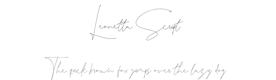 Leonetta Script
