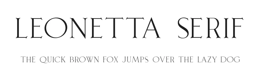 Leonetta Serif by Angin Studio — Serif Font