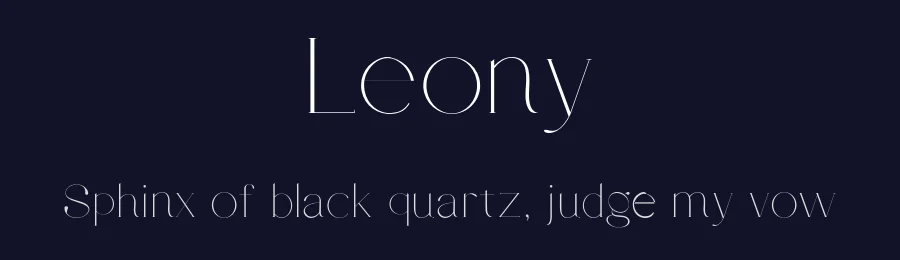 Leony by Gholib Tammami — Serif Font — thumbnail 2