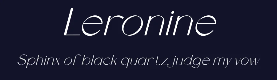 Leronine by Wildan Type — Sans Serif Font — thumbnail 2