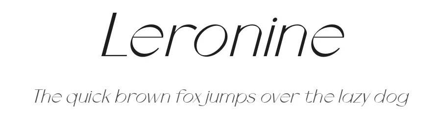Leronine by Wildan Type — Sans Serif Font