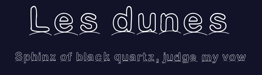Les dunes by Gaelleing — Decorative Font — thumbnail 2