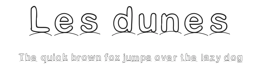 Les dunes by Gaelleing — Decorative Font