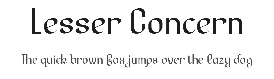 Lesser Concern