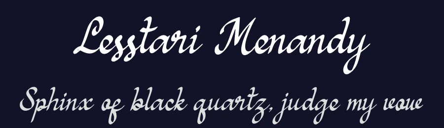 Lesstari Menandy by Denustudios — Script Handwritten Font — thumbnail 2