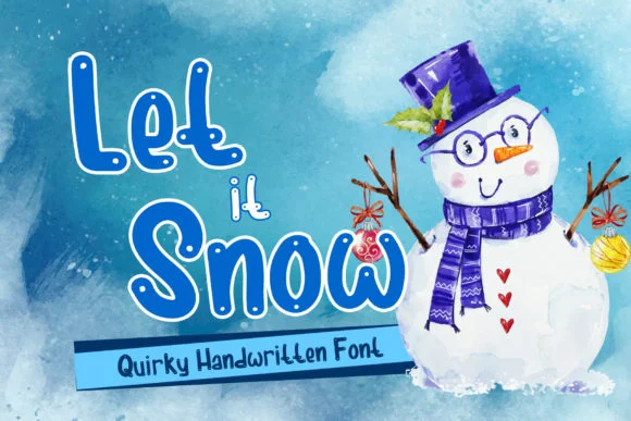 Let It Snow Font by boogaletter — Script Handwritten Font