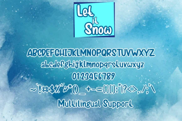 Let It Snow Font by boogaletter — Script Handwritten Font — thumbnail 6