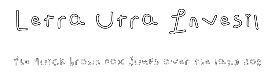 Letra Utra Invesil