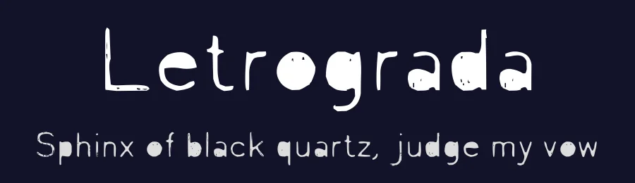 Letrograda by MatreroG — Decorative Font — thumbnail 2